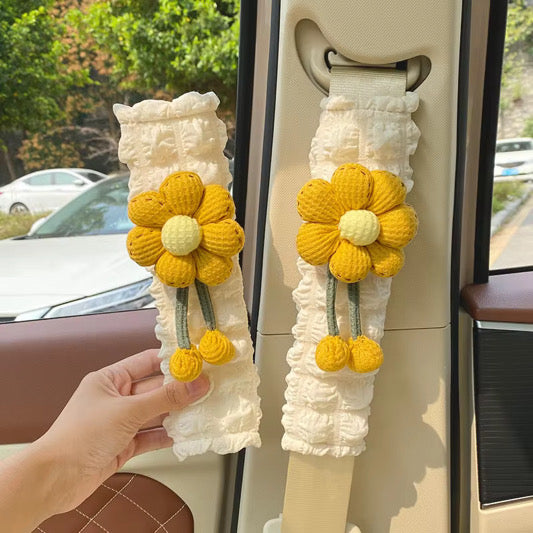 Flower SeatBelt Cover