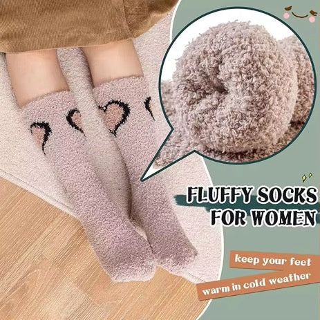 Fluffy Love Crew Sock Set