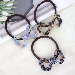 3 Piece Hair Bow Elastics