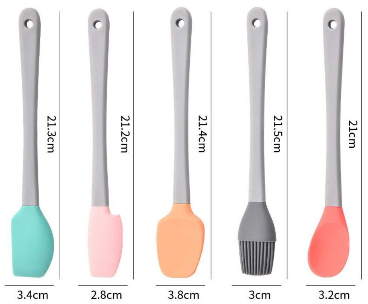 5 piece mini utensil set