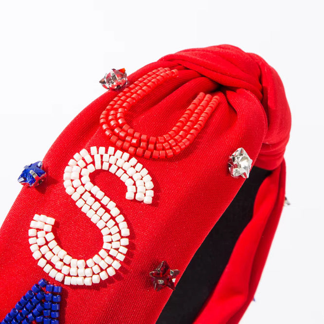 USA Bedazzled Headband