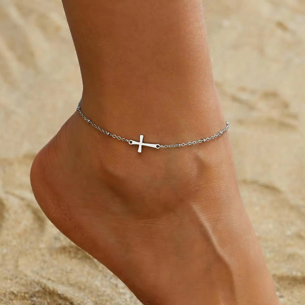 Cross Anklet