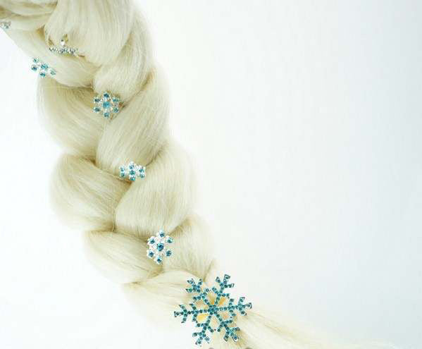 Snowflake Hair Clips