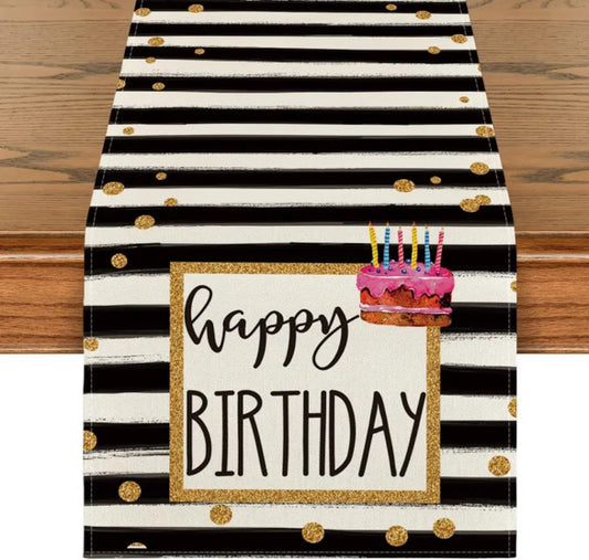 Birthday Table Runners