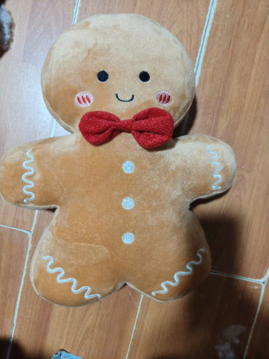 Gingerbread Man Throw Pillow