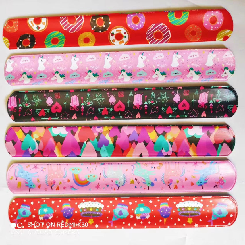 Be Mine Slap Set 12 Piece Slap Bracelet Set