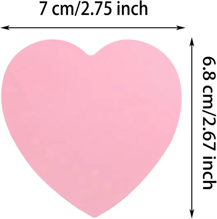 Love Notes 2 Pack Heart Sticky Notepads