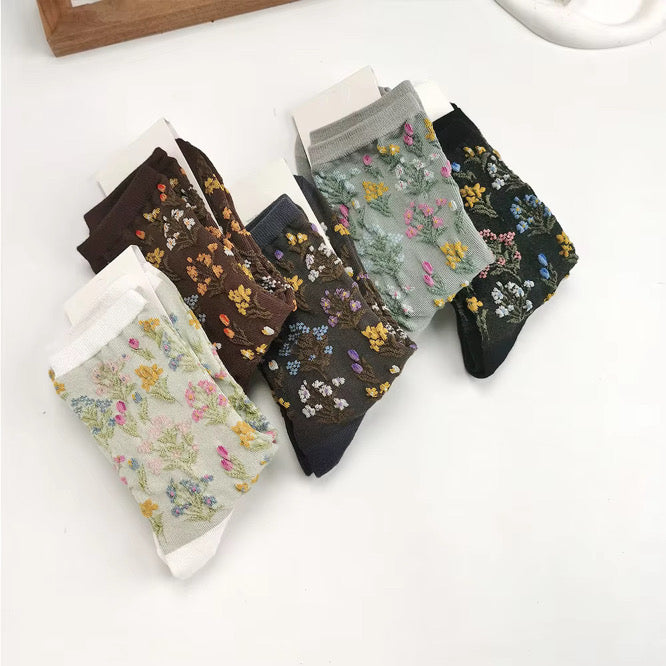 Secret Garden Sheer Socks