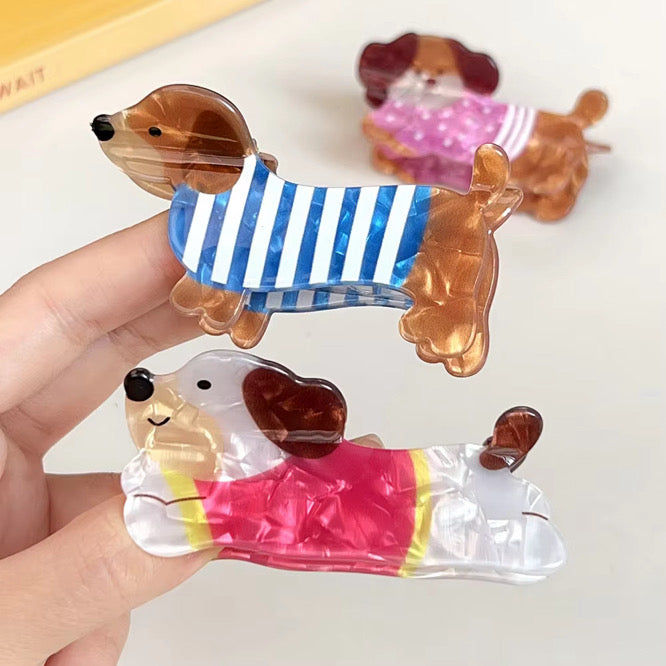 Dachshund Hair Claw Clip
