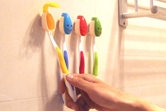 Fun Colorful Toothbrush Covers Set of 4
