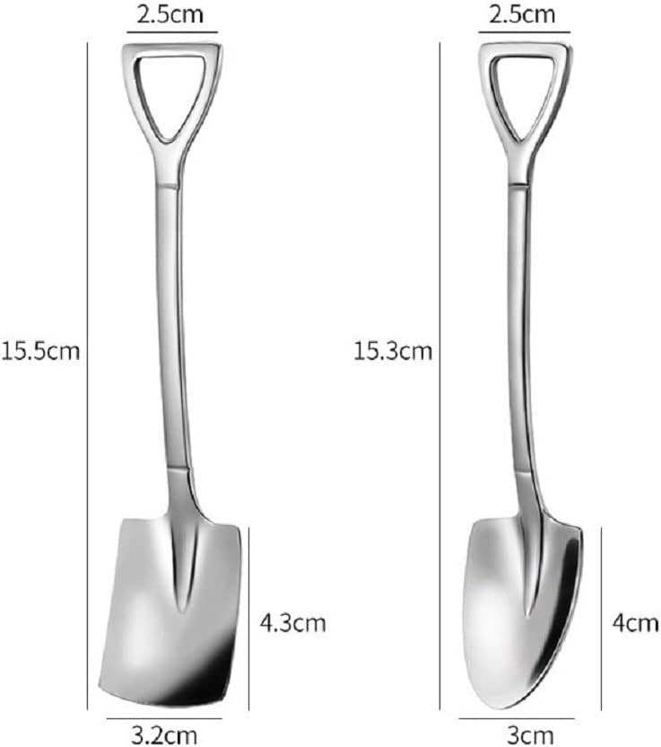 4 Piece Dessert Spoon Shovels