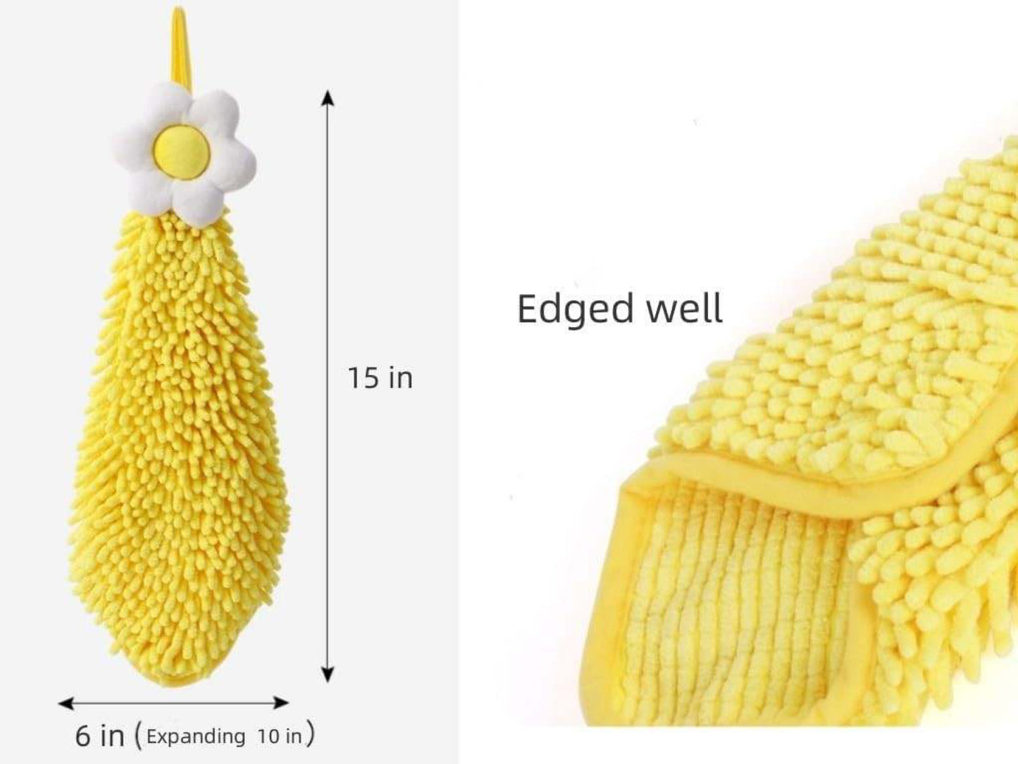 Blossoming Flower Chenille Towels