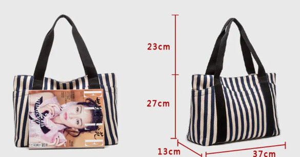 Striped Tote Bag