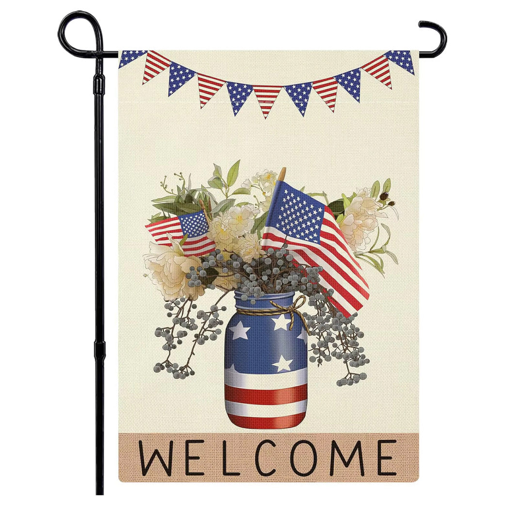 Patriotic Themed Garden Flags