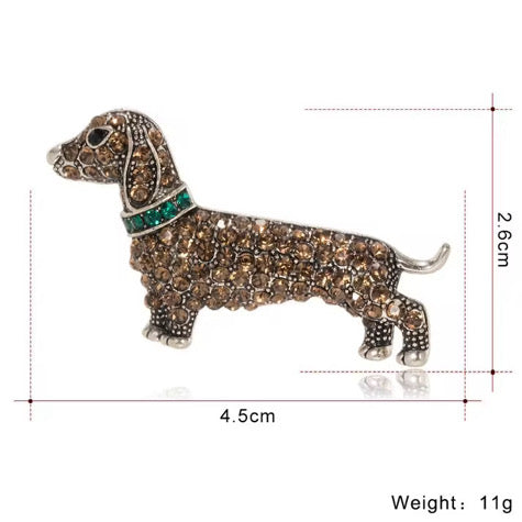 Dapper Dog Brooch