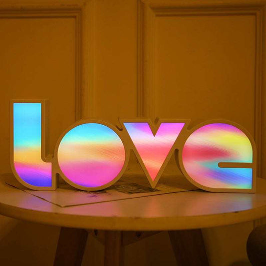 Trendy Colorful Love sign