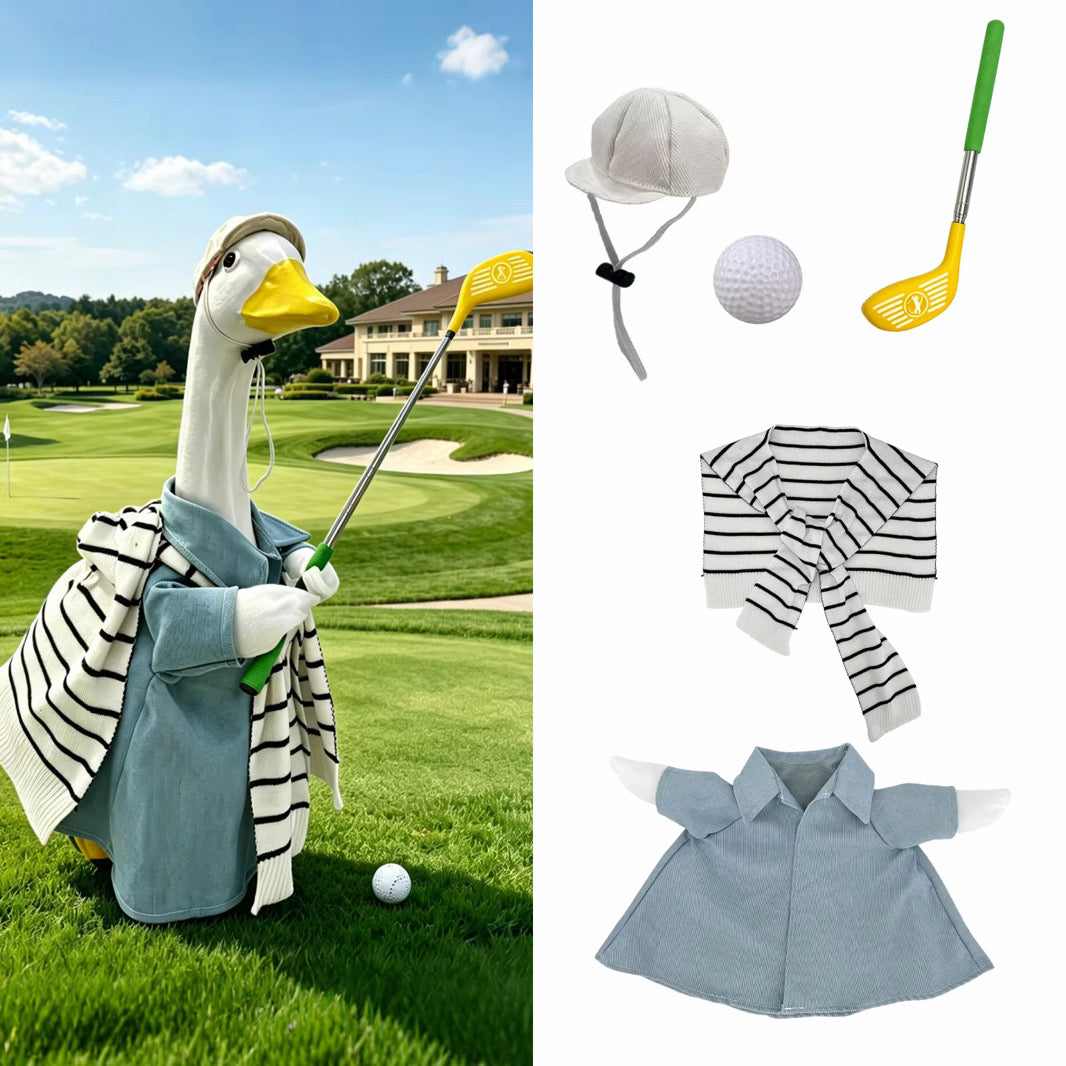 Golf Themed Goose Outfit