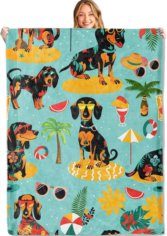 Dachshund Themed Blankets