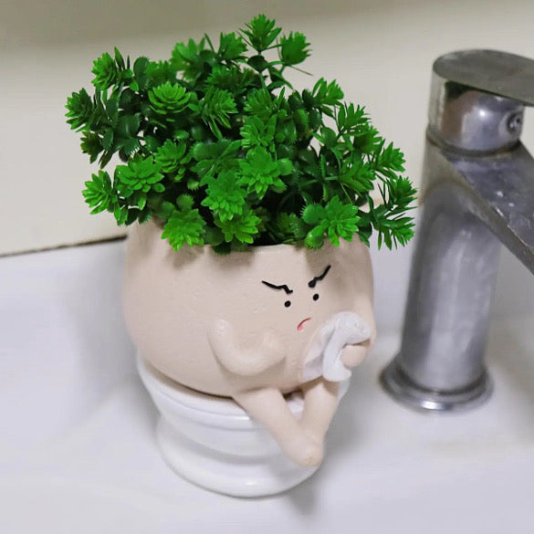 Theo The Toilet Friend Planter Pot