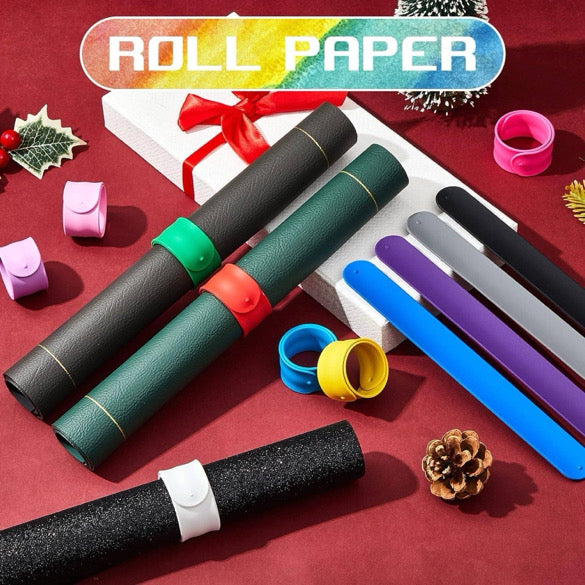 Wrapping Paper Slap Bands