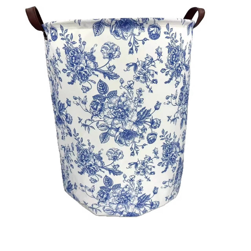 Blue Floral Basket
