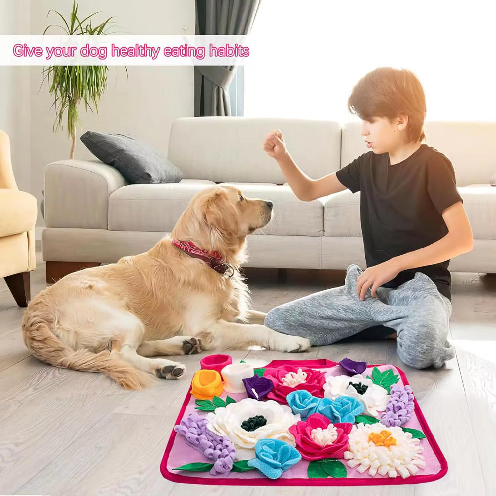 Pretty Flower Dog Snuffle Mat