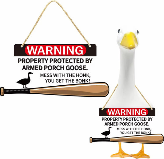 Porch Goose Sign