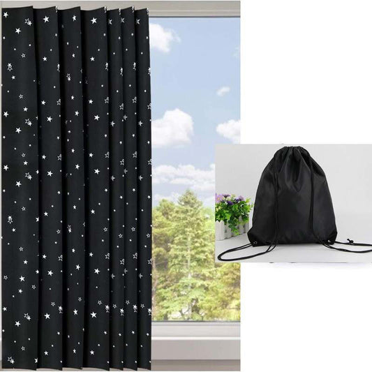 Travel window blackout curtain