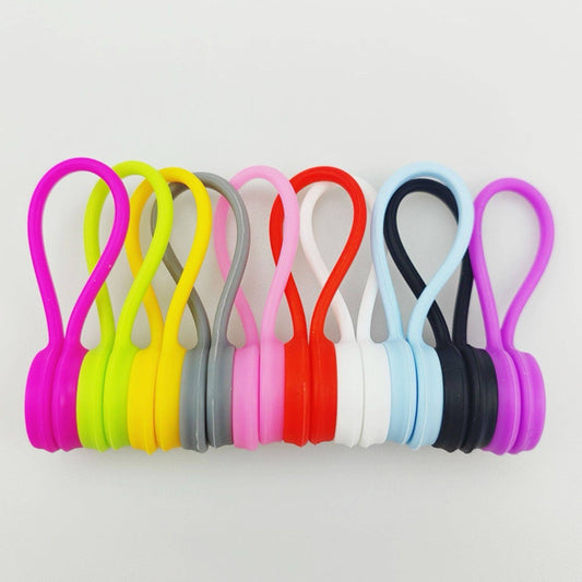 Colorful 10 Piece Magnetic Cable Ties
