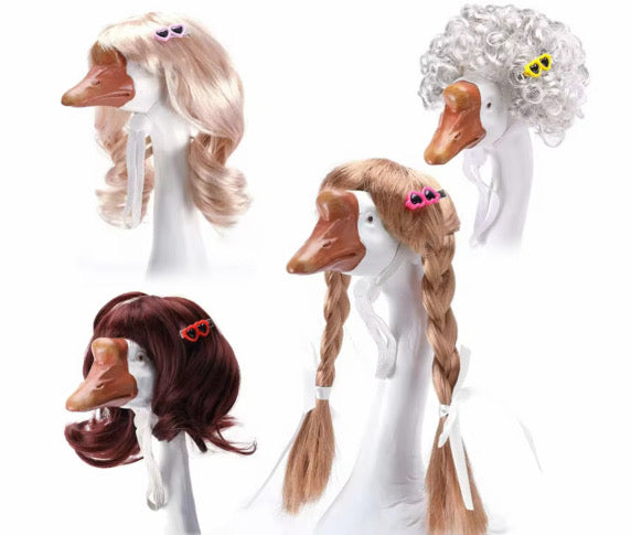 4 Piece Porch Goose Wig Set