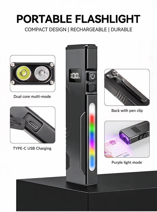 Charge & Shine Rechargeable Flashlight