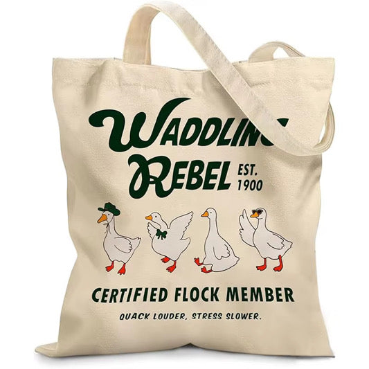 Waddling Rebel Canvas Bag