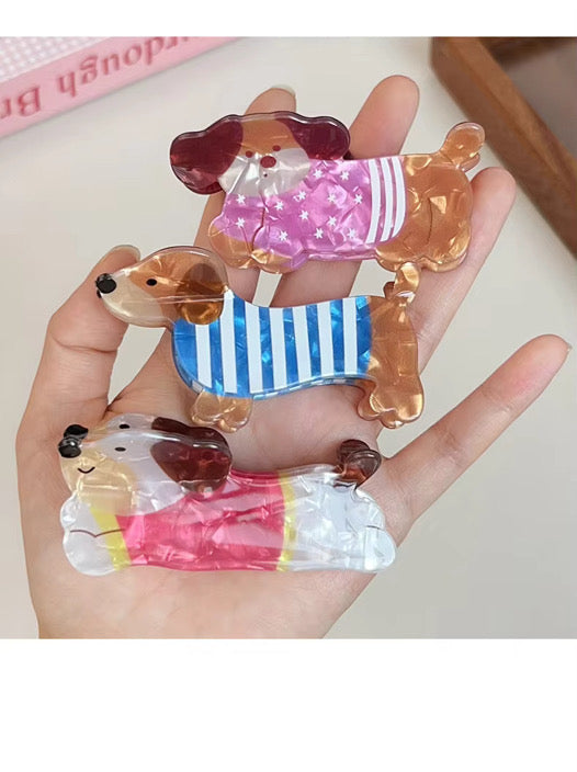 Dachshund Hair Claw Clip