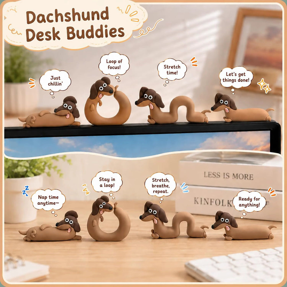 4 Piece Dachshund Friend Set