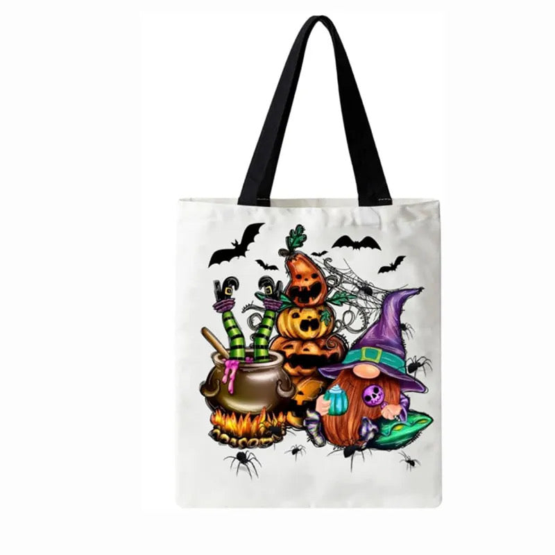 Halloween Themed Canvas Totes