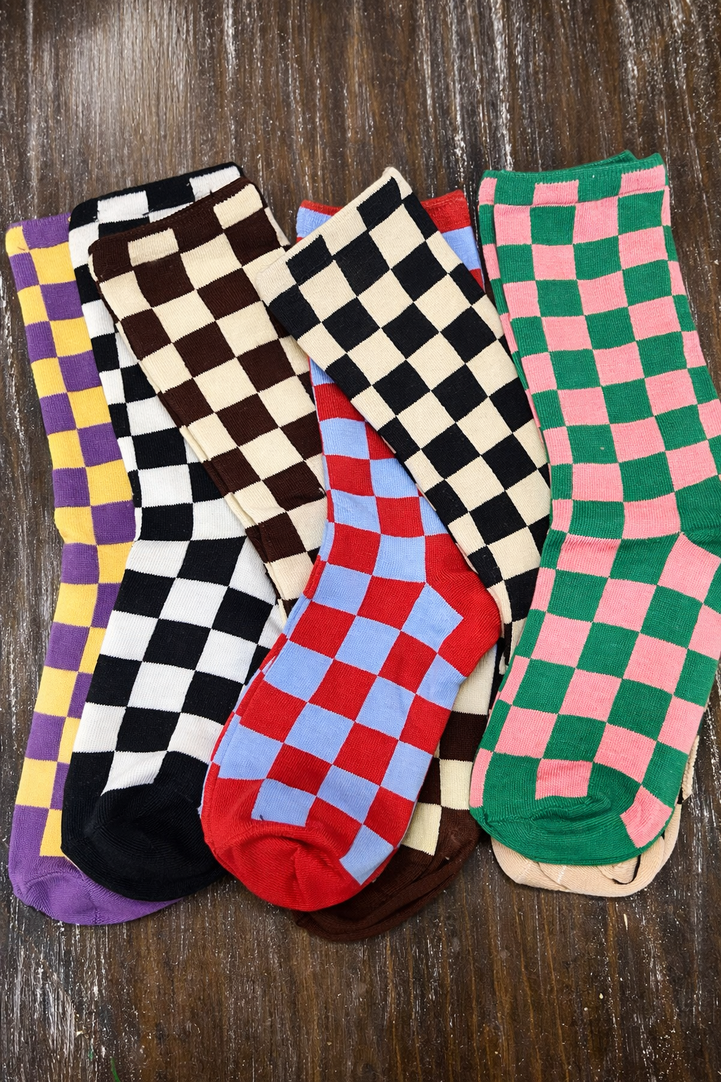 ColorPop Check Socks