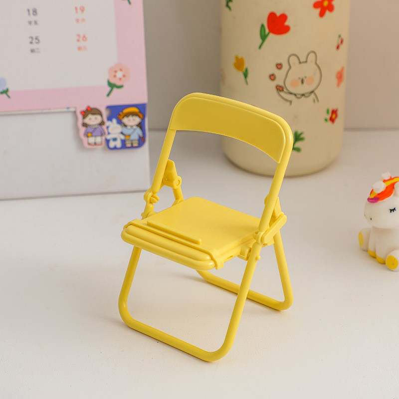 4 piece Mini Folding Chair Phone Holder