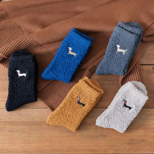 Warm & Weenie Fuzzy Socks