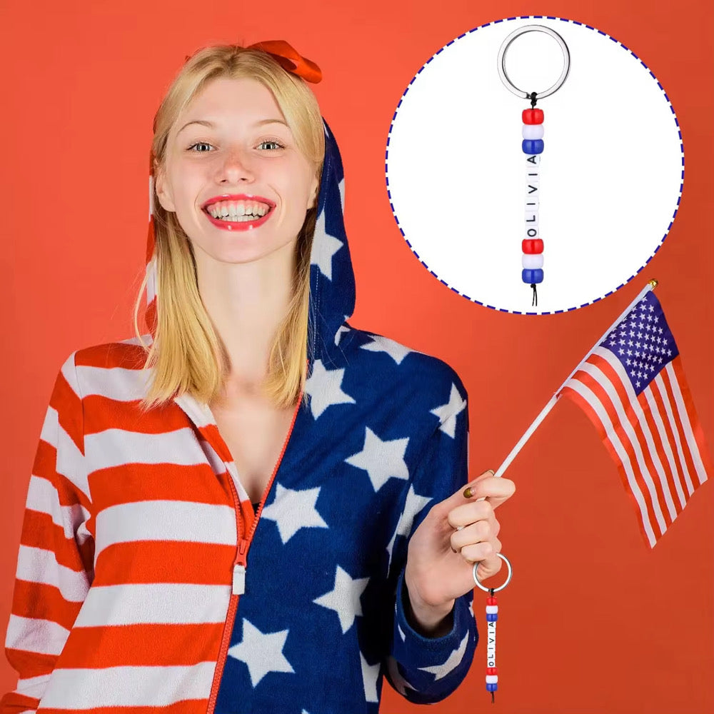 Red, White & Craft Keychain Kit