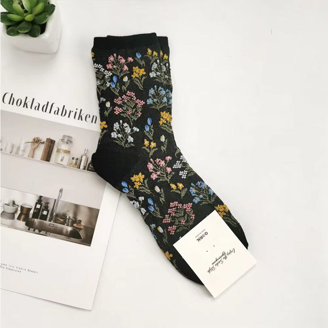 Secret Garden Sheer Socks