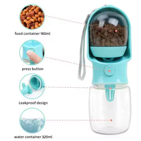 On The Go Dog Food Water Container