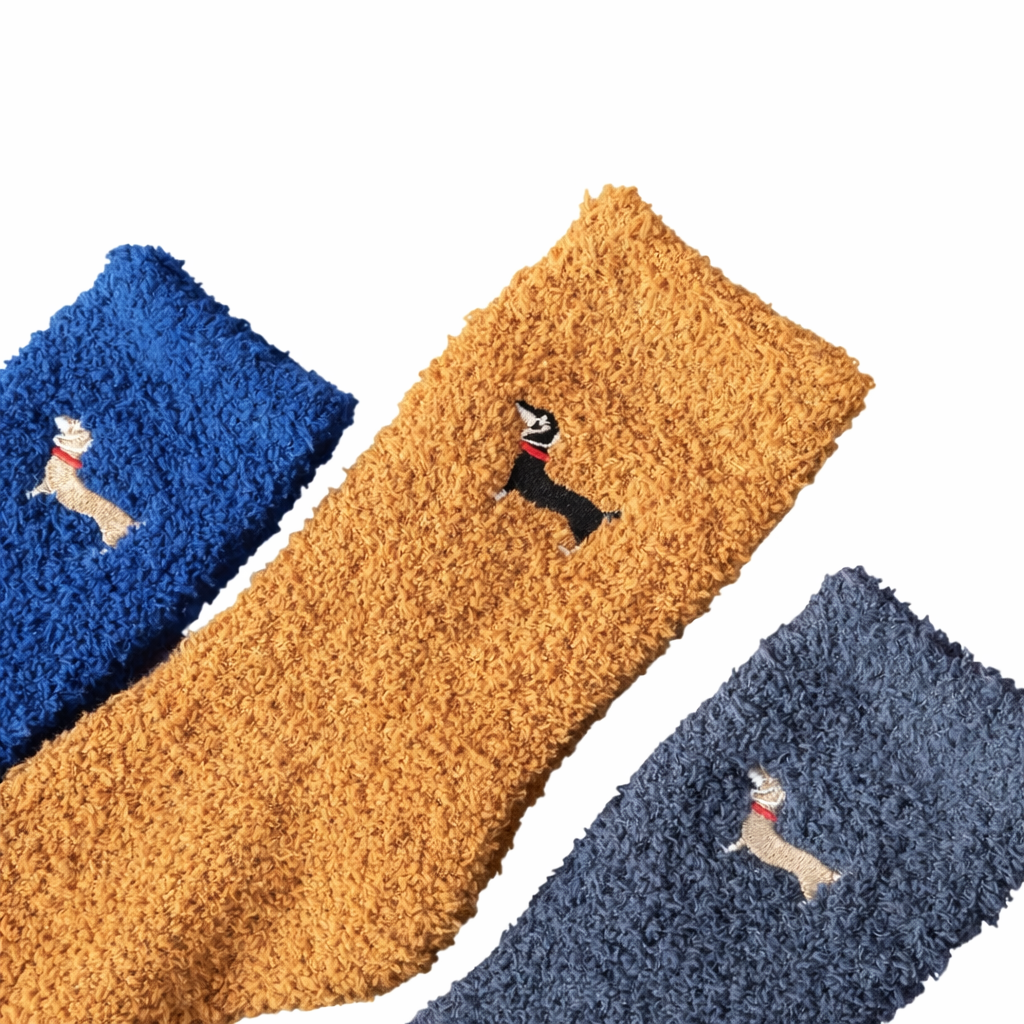 Warm & Weenie Fuzzy Socks