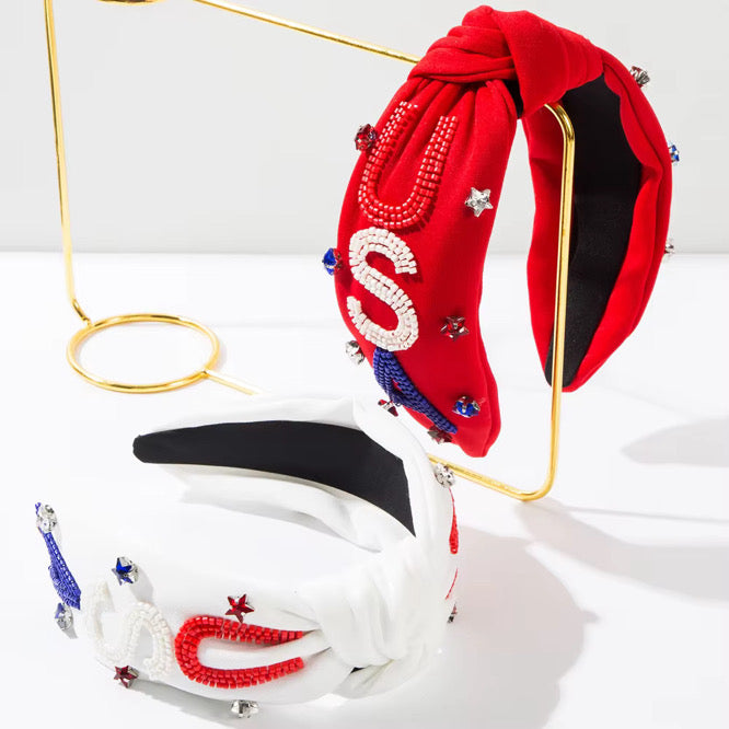 USA Bedazzled Headband