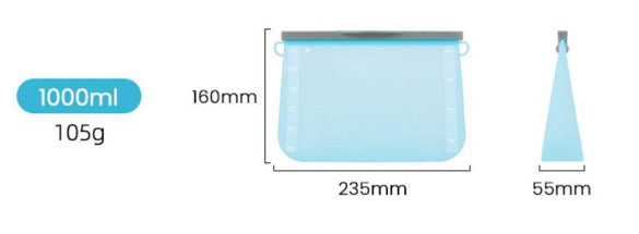 Reusable Silicone Food Storage Bags