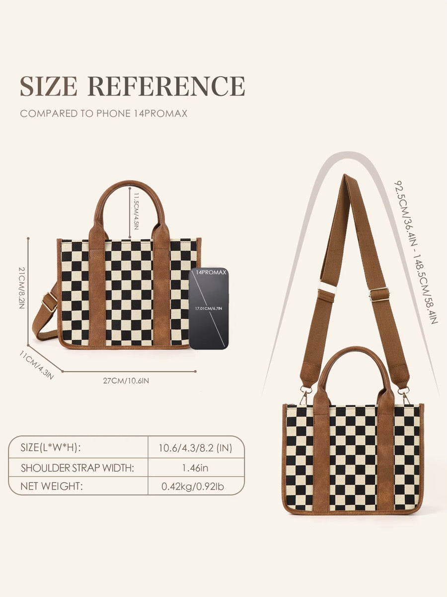 Checkered Tote Bag