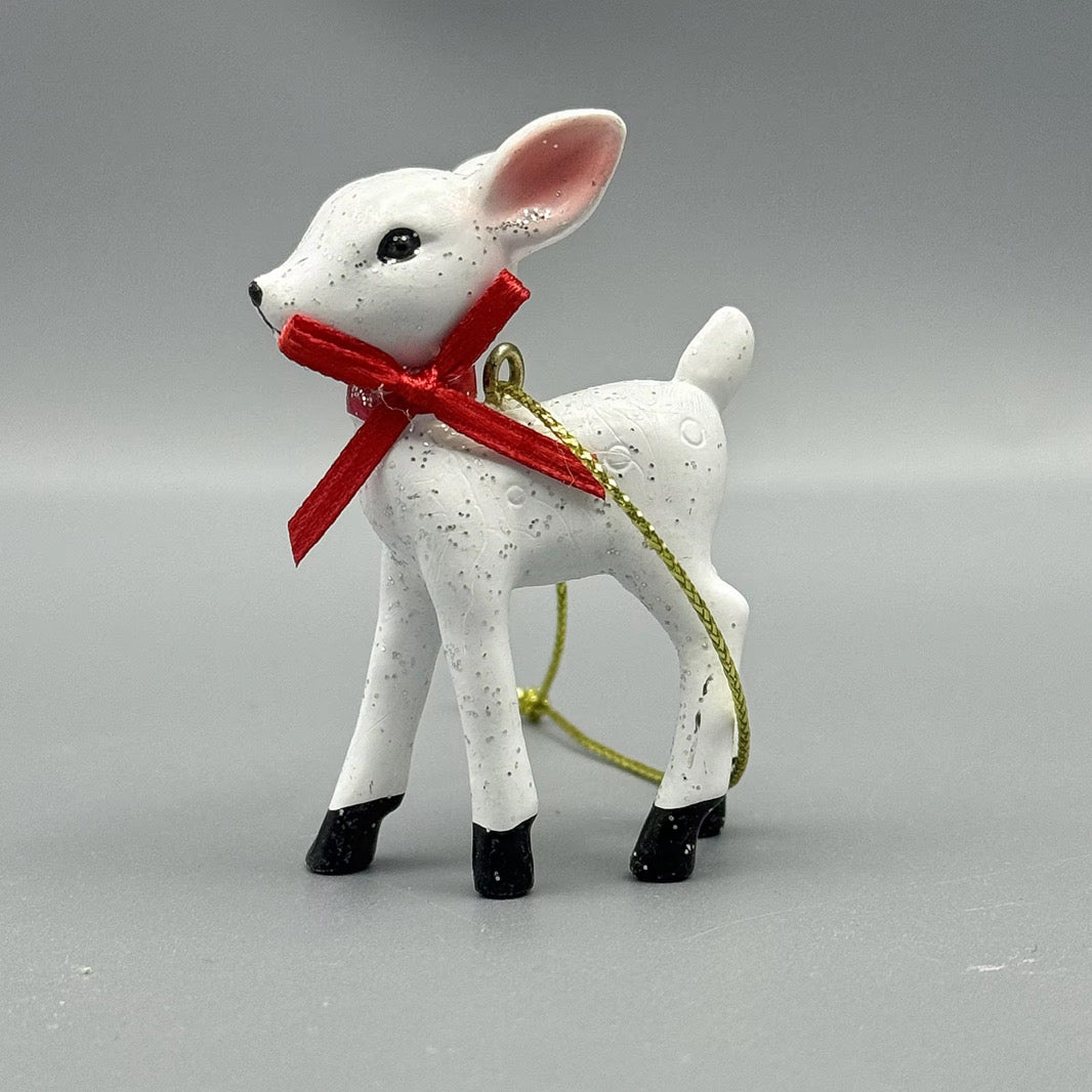 2 Piece Reindeer Ornament Set