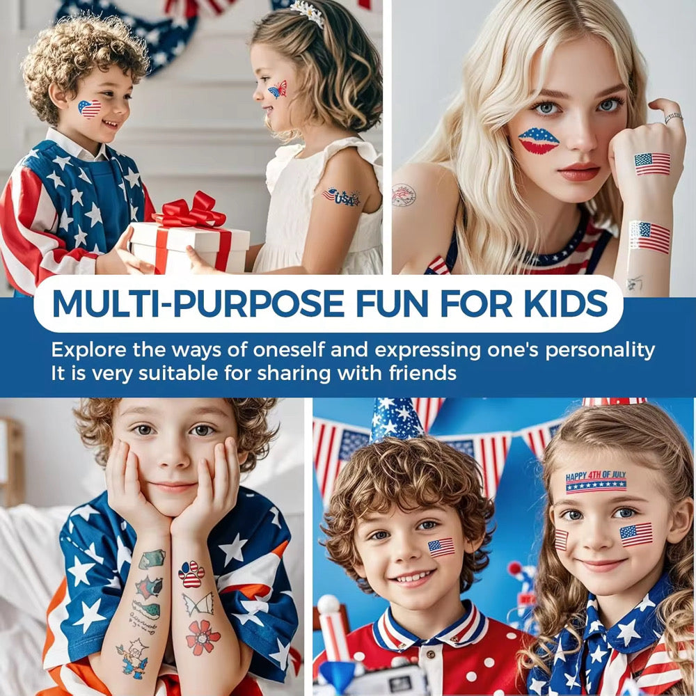OPEN Red, White & You Temp Tattoo Kit