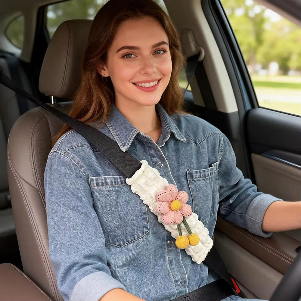 Flower SeatBelt Cover
