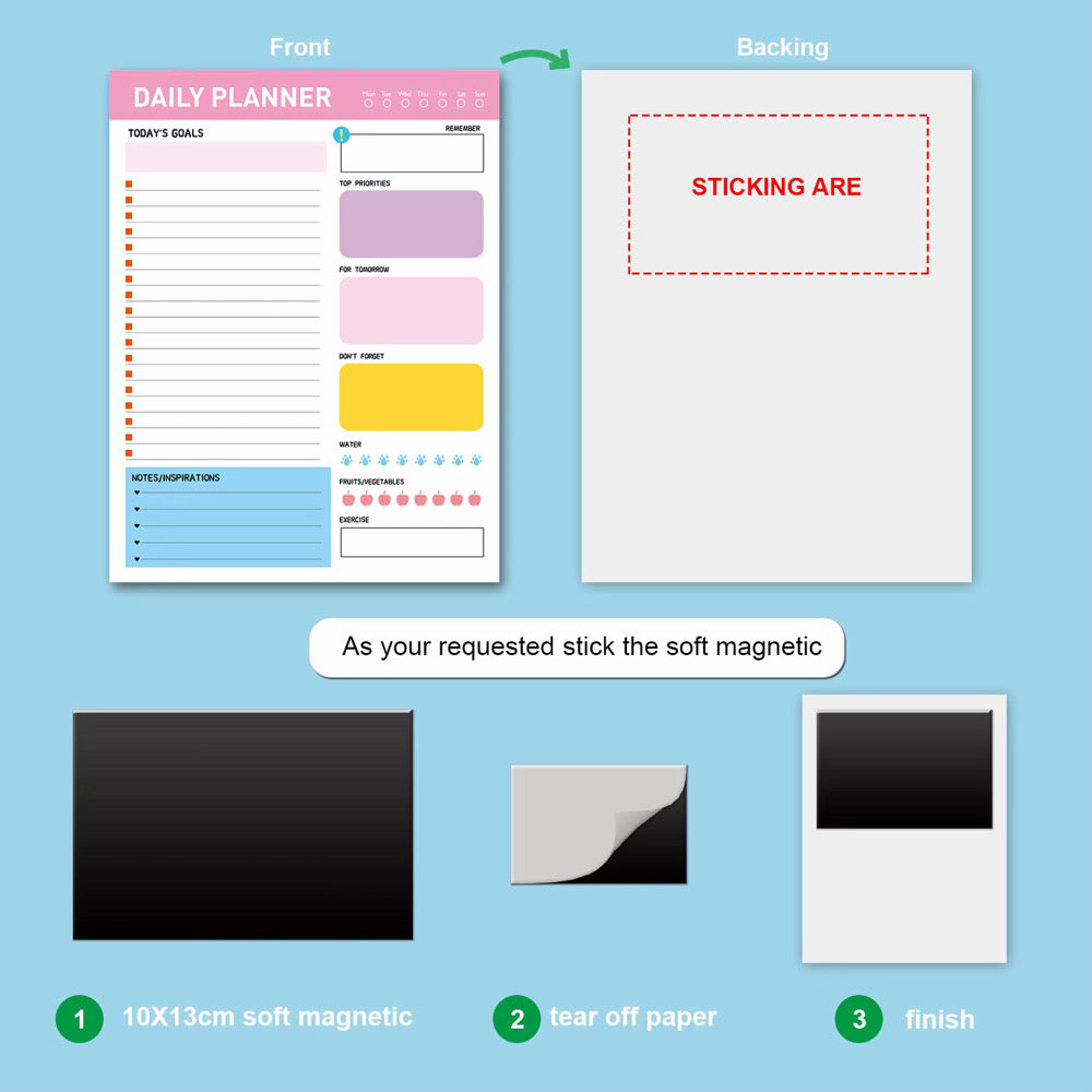 52 Sheet Magnetic Notepad