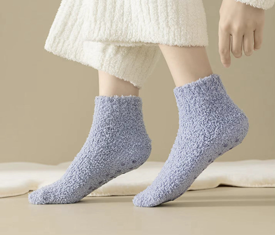 8 Piece Non Slip Fuzzy Socks